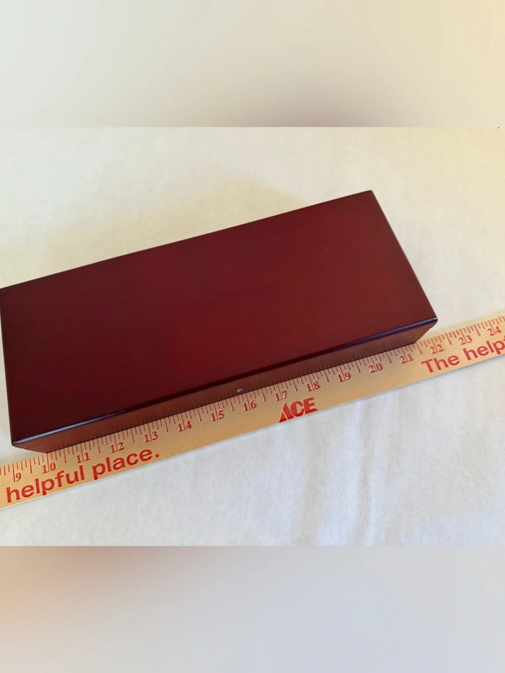 Classic Burgundy Wooden Accessory Box